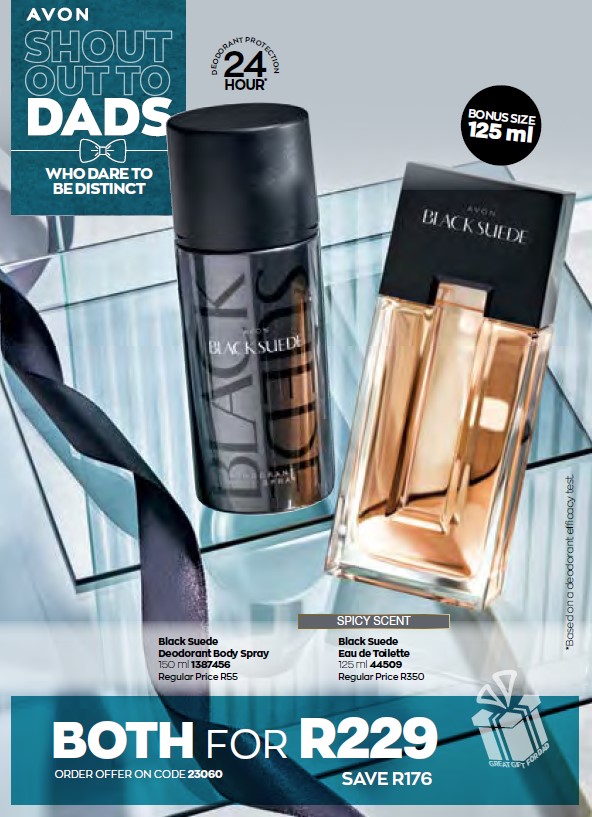 Avon Black Suede Fathers Day Special 