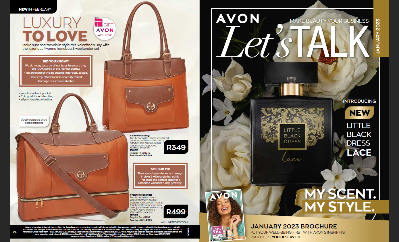 Avon Let's Talk Brochure A Monthly Guide for Reps Avon Lady