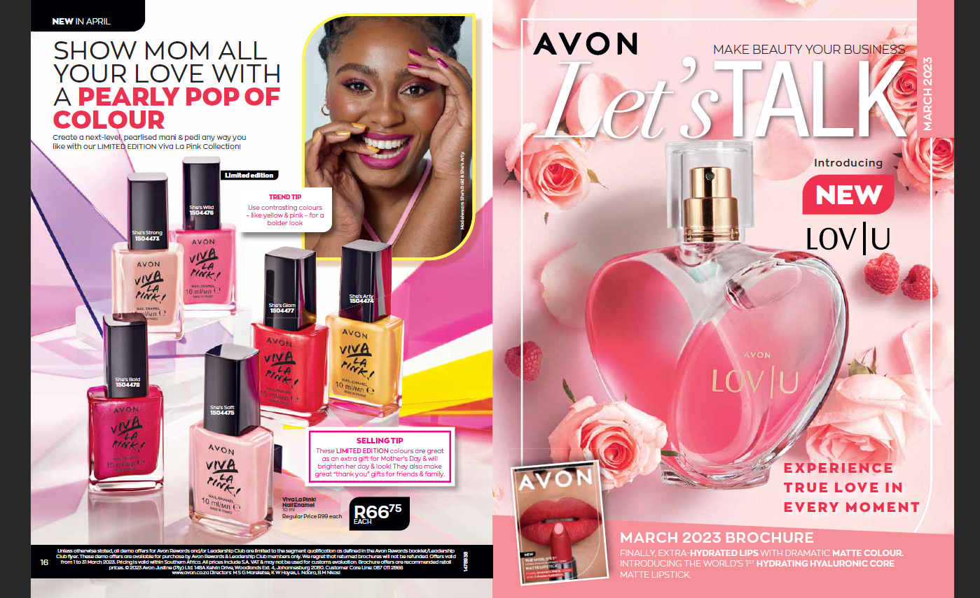 Avon March Let's Talk Download PDF Avon Lady